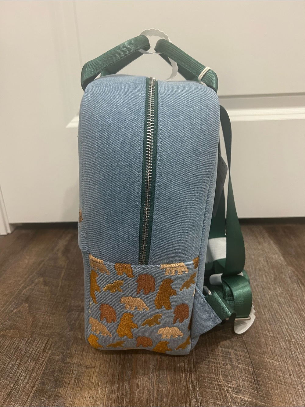 Loungefly Disney Brother Bear Embroidered Icons Denim Mini Backpack - NWT - Picture 3 of 6